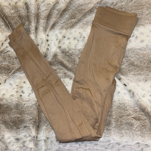 MYOUTFITONLINE High Waisted Light Mocha Leggings - Picture 4 of 4